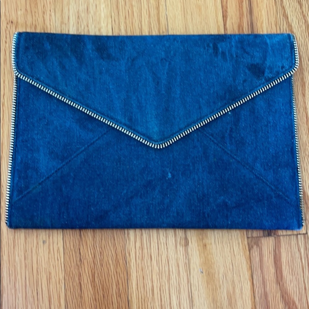 Rebecca Minkoff Denim Envelope Clutch